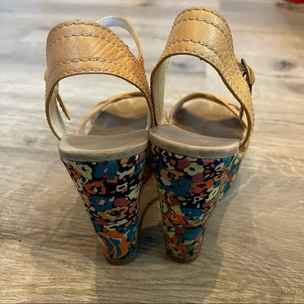 Marc Jacobs flower platform wedge sandals